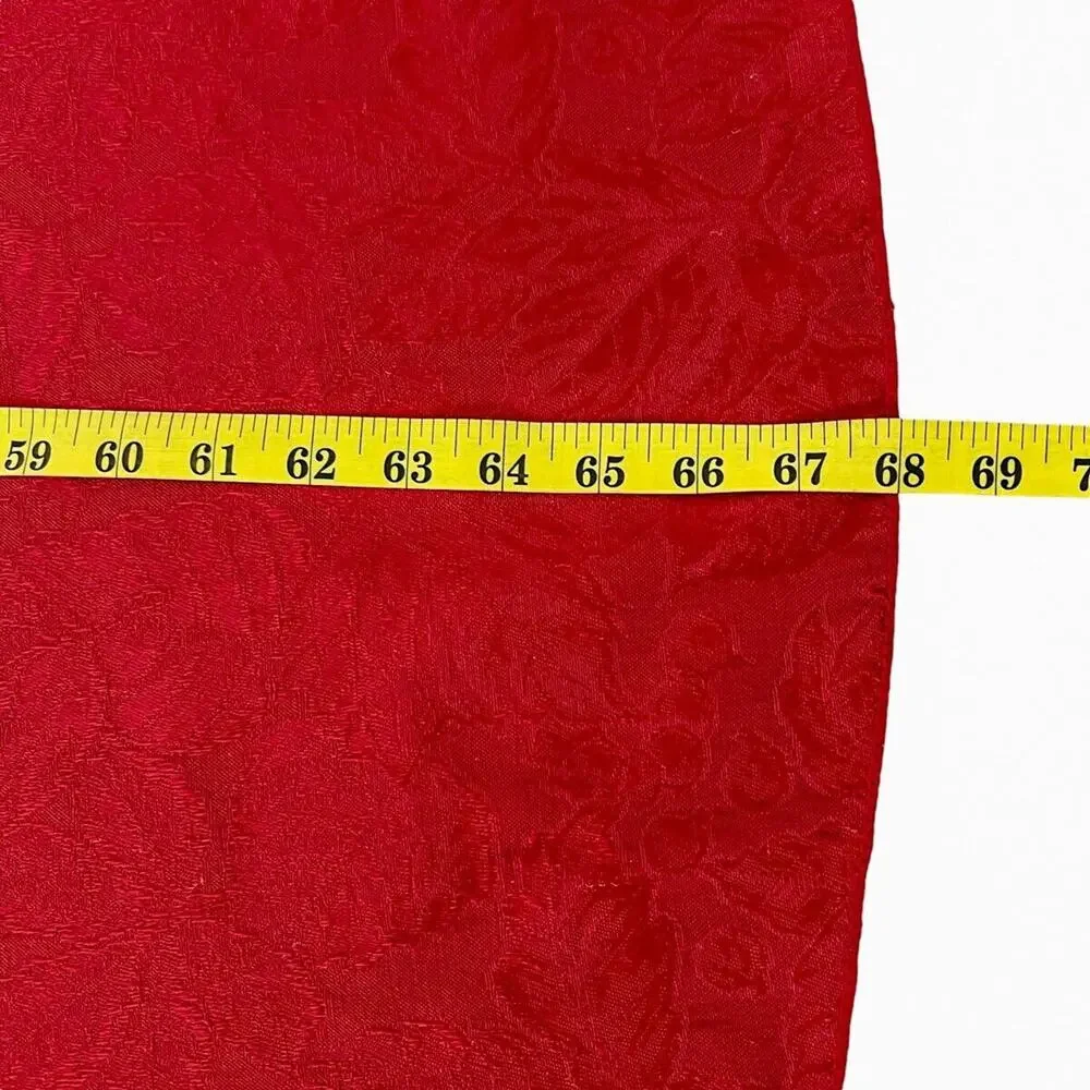 Damask Red Tablecloth Round 68